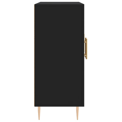 Skjenk Svart 90x34x80 cm