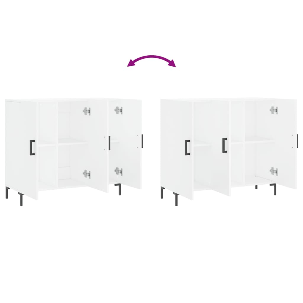 Skjenk Hvit 90x34x80 cm