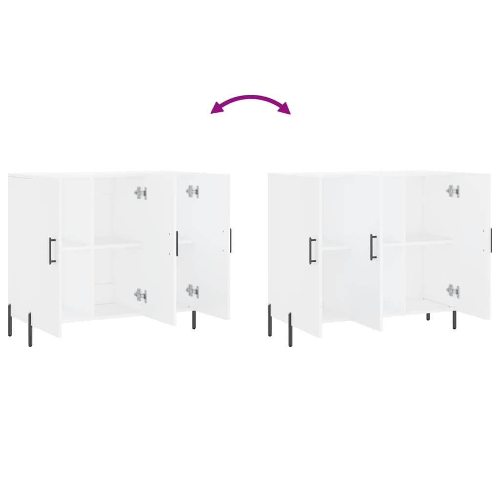 Skjenk Hvit 90x34x80 cm