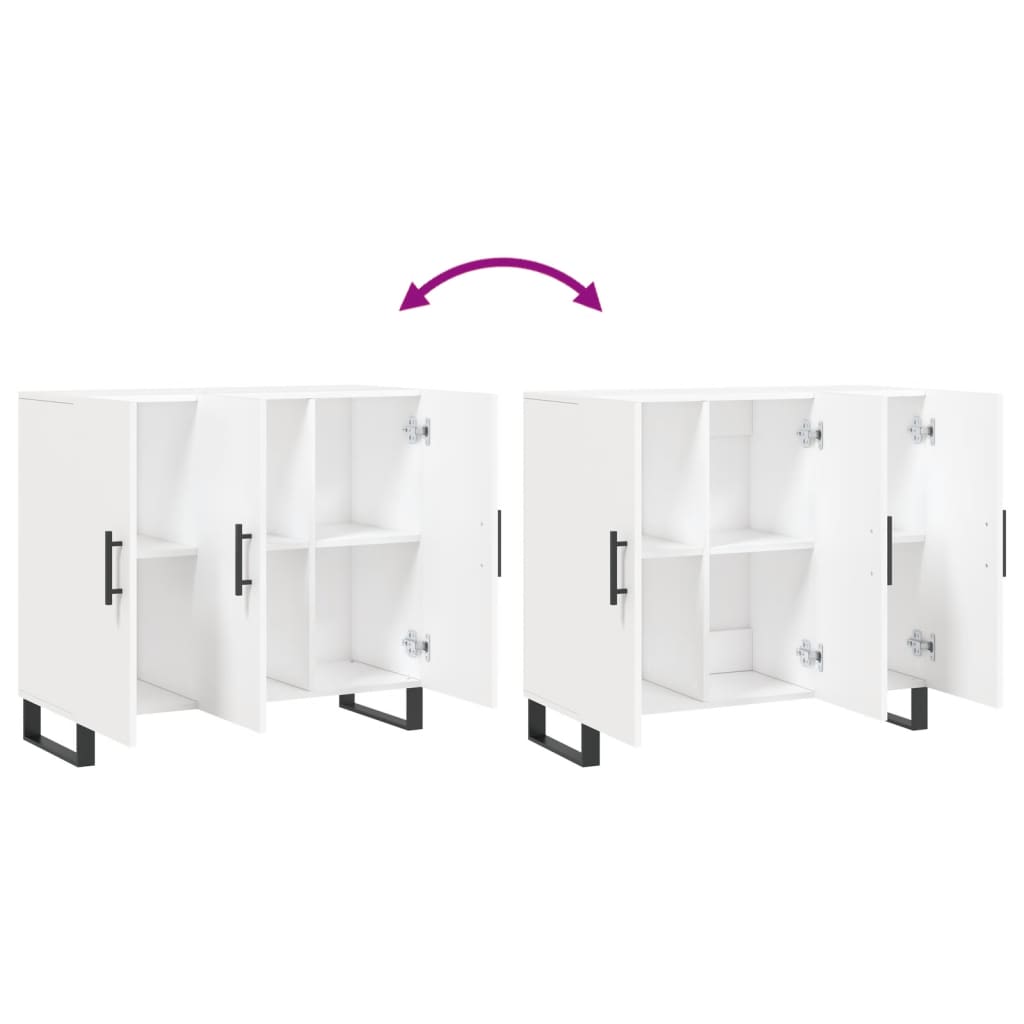 Skjenk Hvit 90x34x80 cm