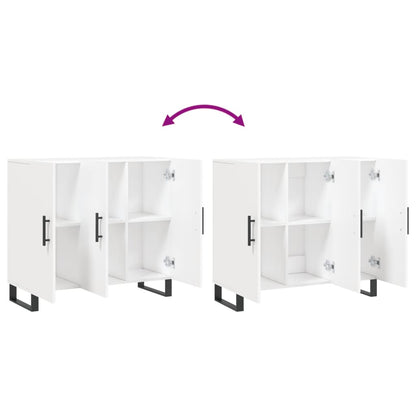 Skjenk Hvit 90x34x80 cm