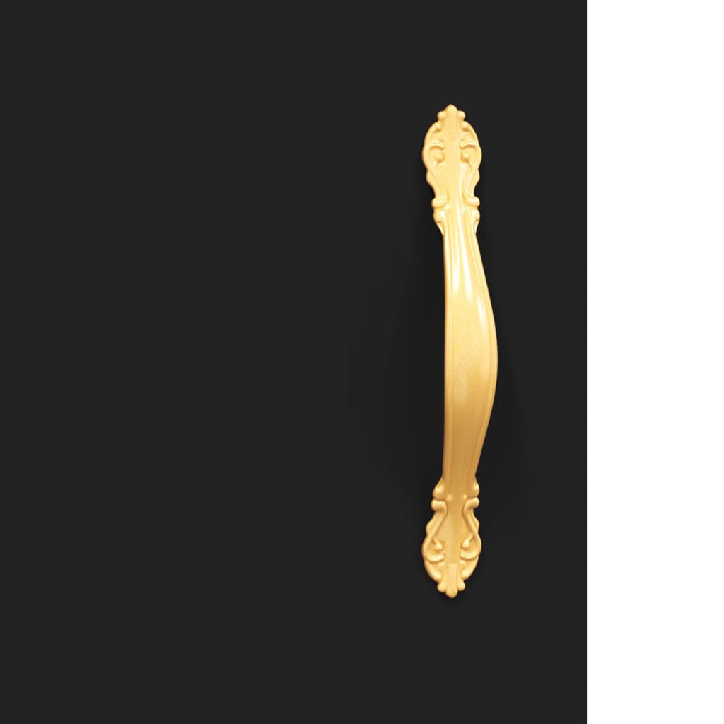 Skjenk svart 100x36x60 cm konstruert tre