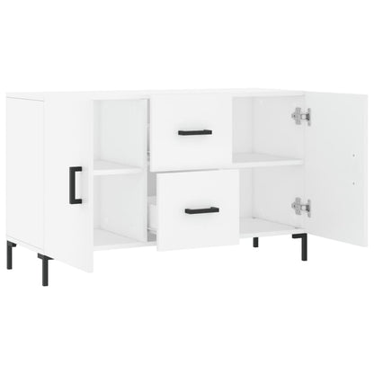 Skjenk hvit 100x36x60 cm konstruert tre