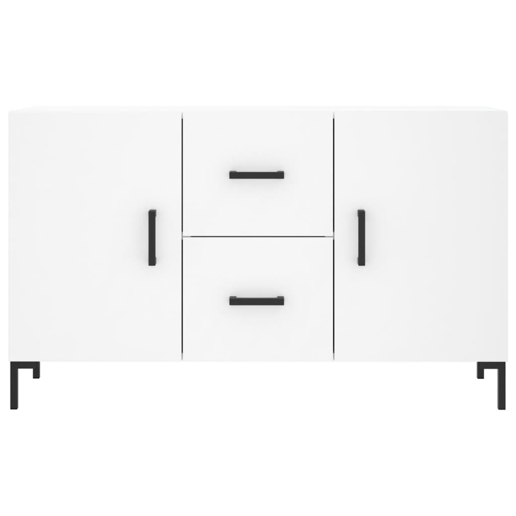 Skjenk hvit 100x36x60 cm konstruert tre