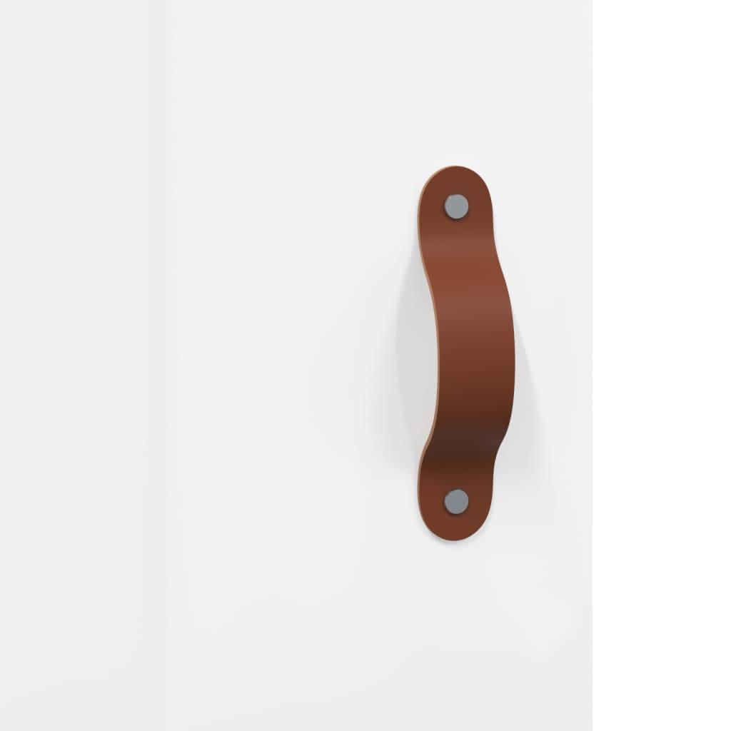 Skap Høyglans Hvit 69,5x31x115 cm