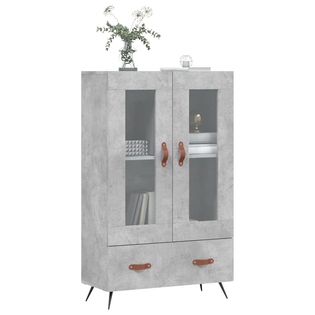 Skap Betonggrå 69,5x31x115 cm