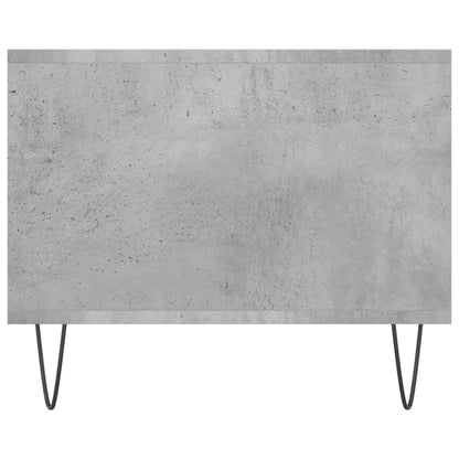 Salongbord betonggrå 102x50x40 cm konstruert tre