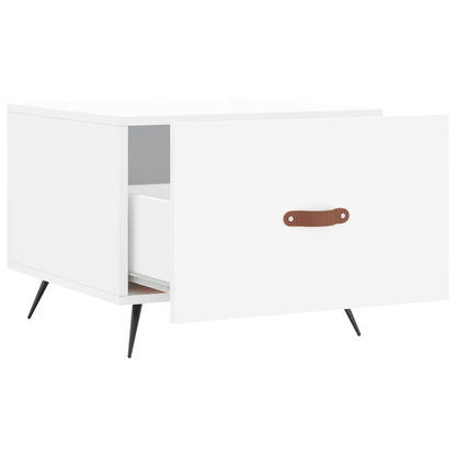 Sidebord Hvit 2 stk 50x50x40 cm