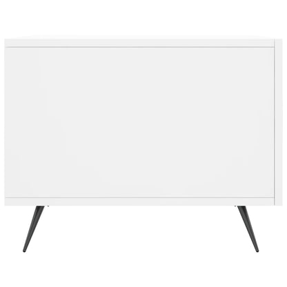 Sidebord Hvit 2 stk 50x50x40 cm