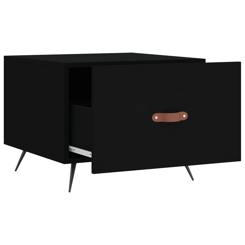 Salongbord Sofabord Svart 2 stk 50x50x40 cm