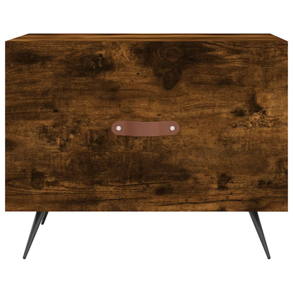 Salongbord Sofabord Røkt Eik 2 stk 50x50x40 cm