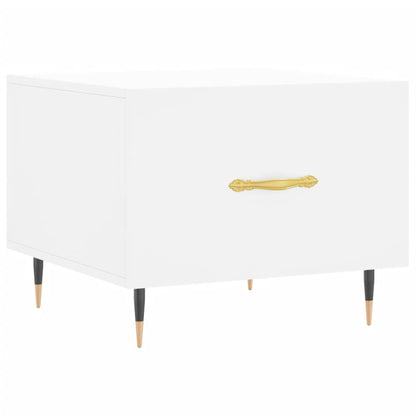 Sidebord Hvit 2 stk 50x50x40 cm