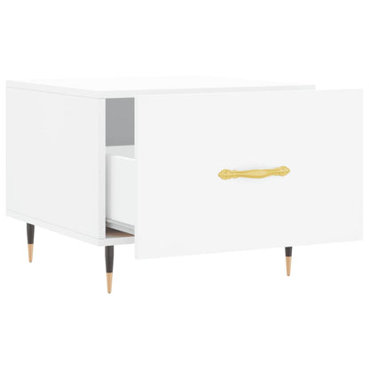 Sidebord Hvit 2 stk 50x50x40 cm