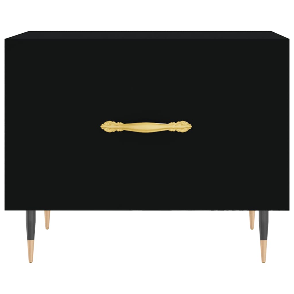 Salongbord Sofabord Svart 2 stk 50x50x40 cm