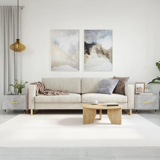 Salongbord Sofabord Betonggrå 2 stk 50x50x40 cm