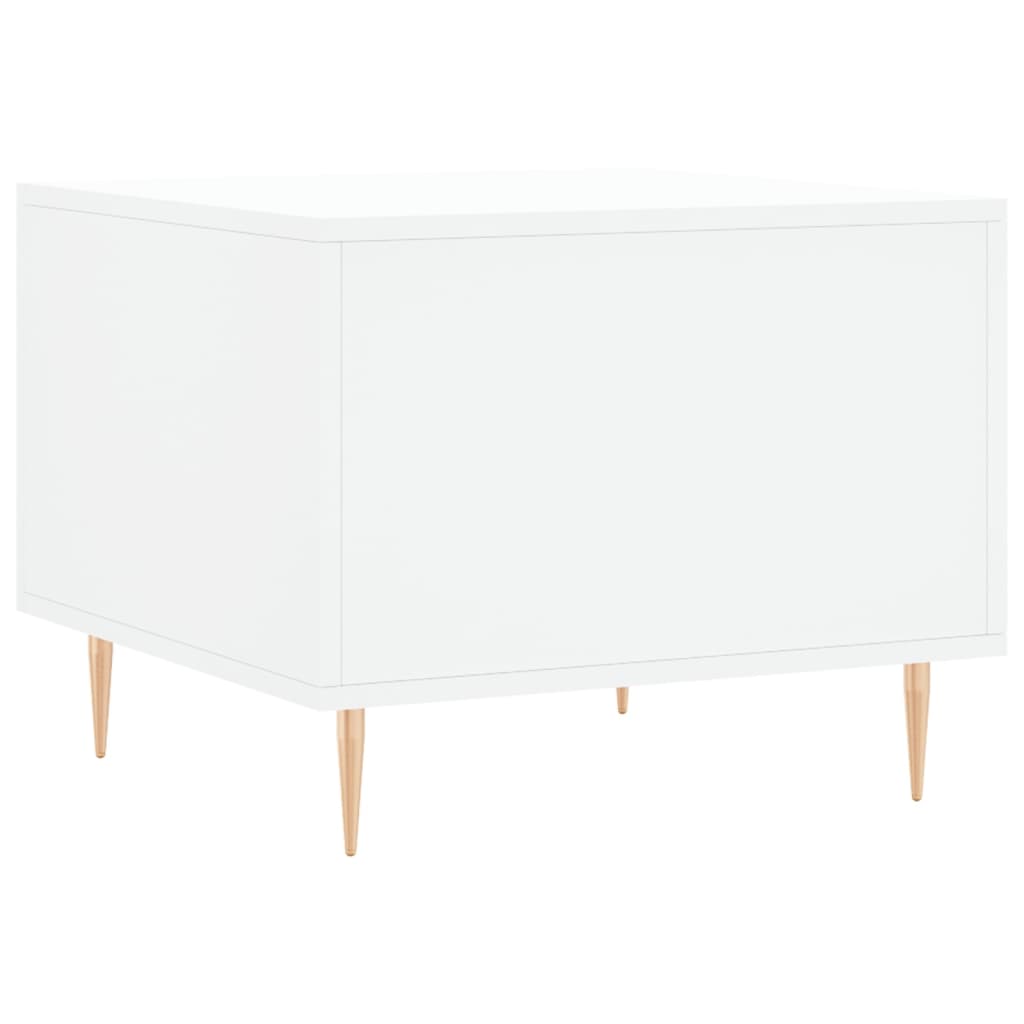 Sidebord Hvit 2 stk 50x50x40 cm