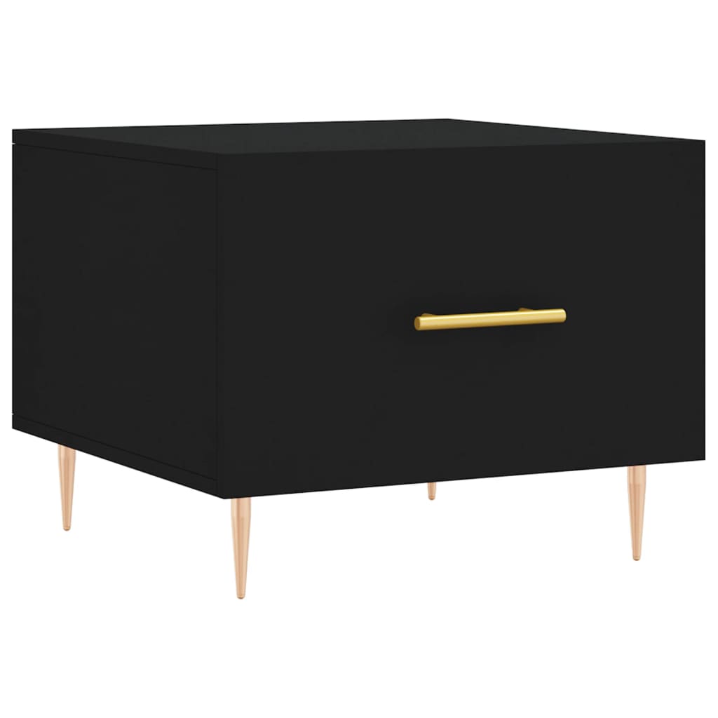 Salongbord Sofabord Svart 2 stk 50x50x40 cm