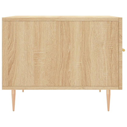 Salongbord Sofabord Sonoma Eik 2 stk 50x50x40 cm