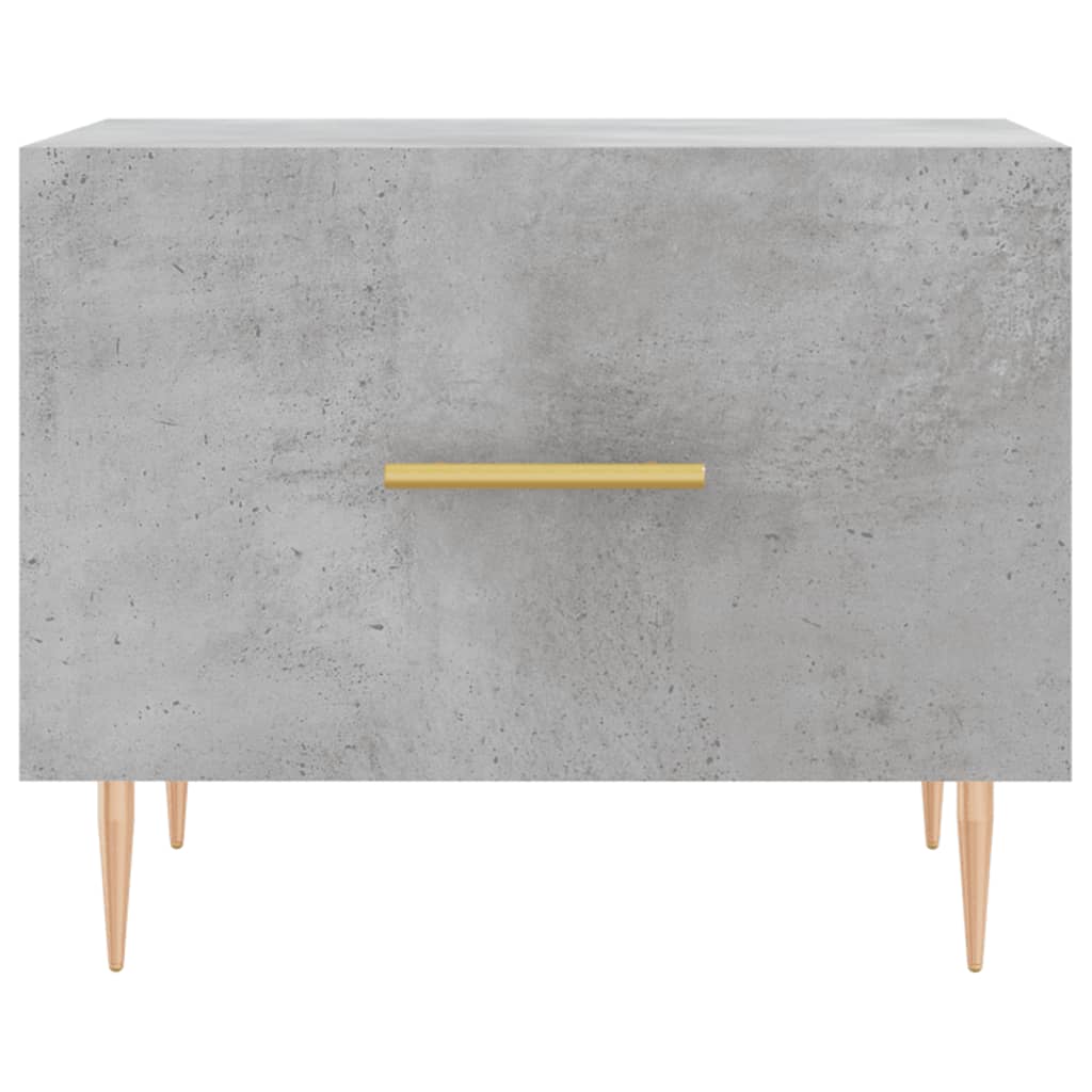 Salongbord Sofabord Betonggrå 2 stk 50x50x40 cm