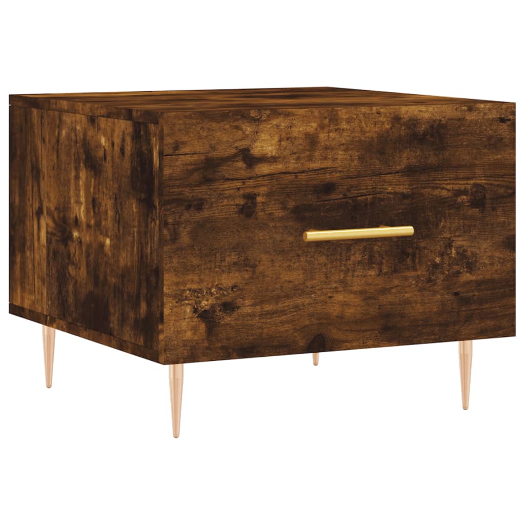 Salongbord Sofabord Røkt Eik 2 stk 50x50x40 cm