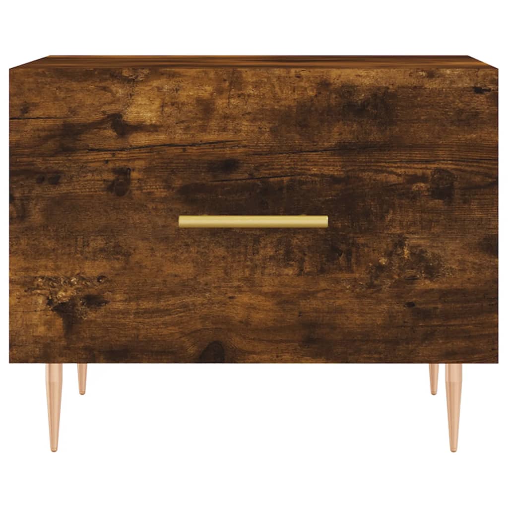 Salongbord Sofabord Røkt Eik 2 stk 50x50x40 cm