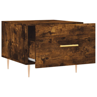 Salongbord Sofabord Røkt Eik 2 stk 50x50x40 cm