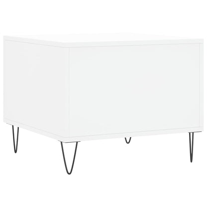 Sidebord Hvit 2 stk 50x50x40 cm