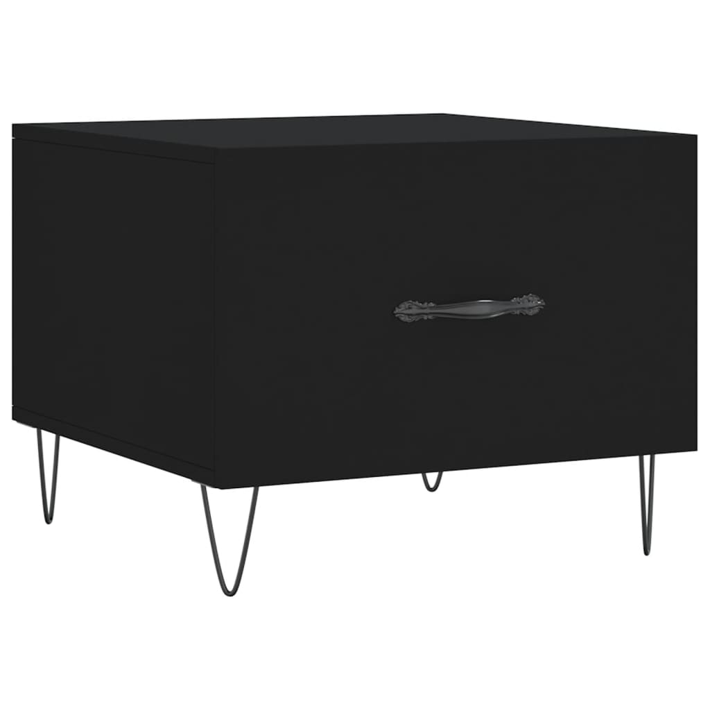 Salongbord Sofabord Svart 2 stk 50x50x40 cm