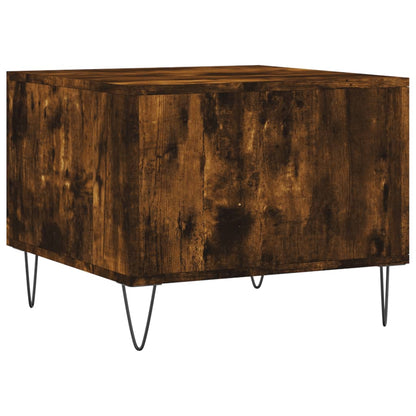 Salongbord Sofabord Røkt Eik 2 stk 50x50x40 cm