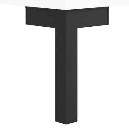 Sidebord Høyglans Hvit 2 stk Høyglans Hvit 50x50x40 cm