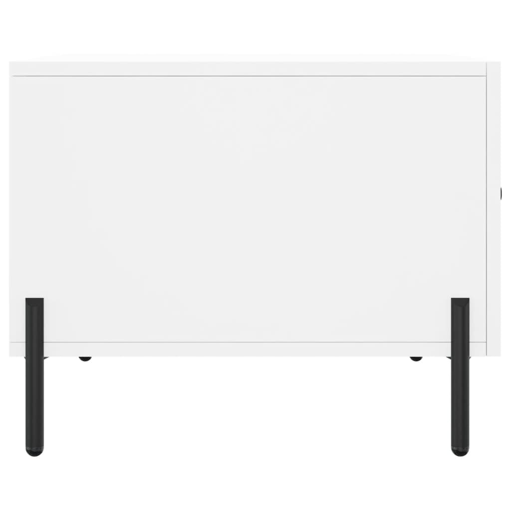 Sidebord Hvit 2 stk 50x50x40 cm