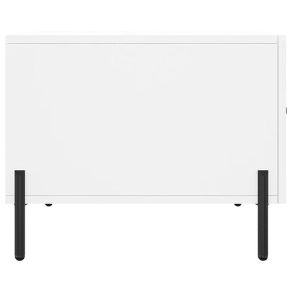 Sidebord Hvit 2 stk 50x50x40 cm