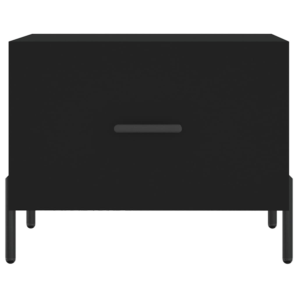 Salongbord Sofabord Svart 2 stk 50x50x40 cm