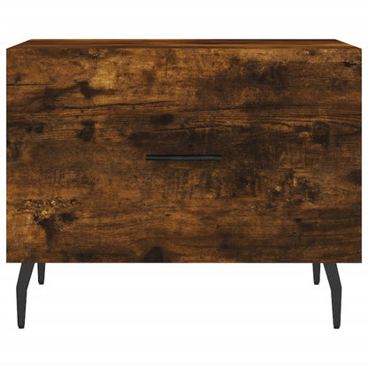 Salongbord Sofabord Røkt Eik 2 stk 50x50x40 cm