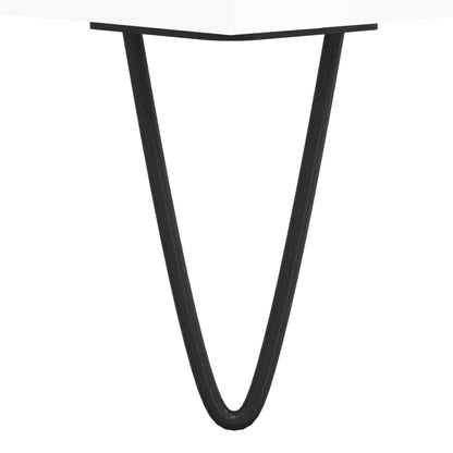 Salongbord Sofabord Høyglans Hvit 90x50x40 cm