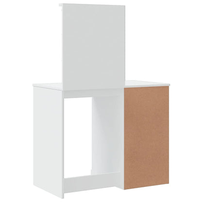 Sminkebord Hvit LED 90x42x132,5 cm