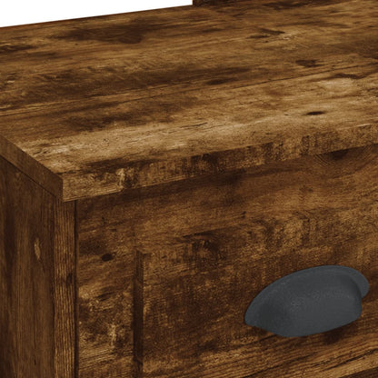 Sminkebord Røkt Eik LED 90x42x132,5 cm