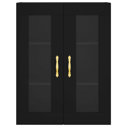 Veggskap Svart 69,5x34x90 cm