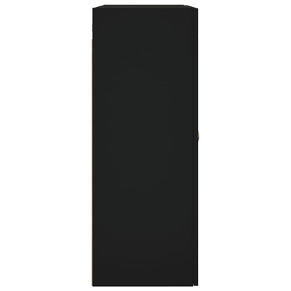 Veggskap Svart 69,5x34x90 cm