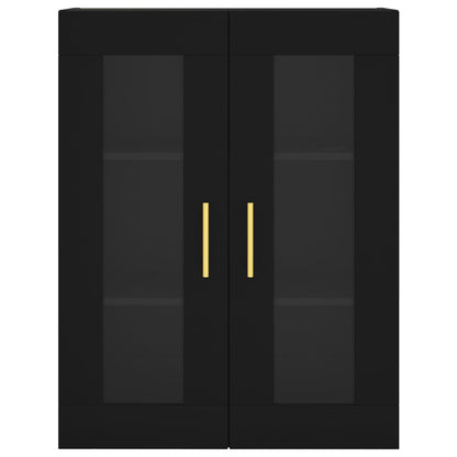 Veggskap Svart 69,5x34x90 cm