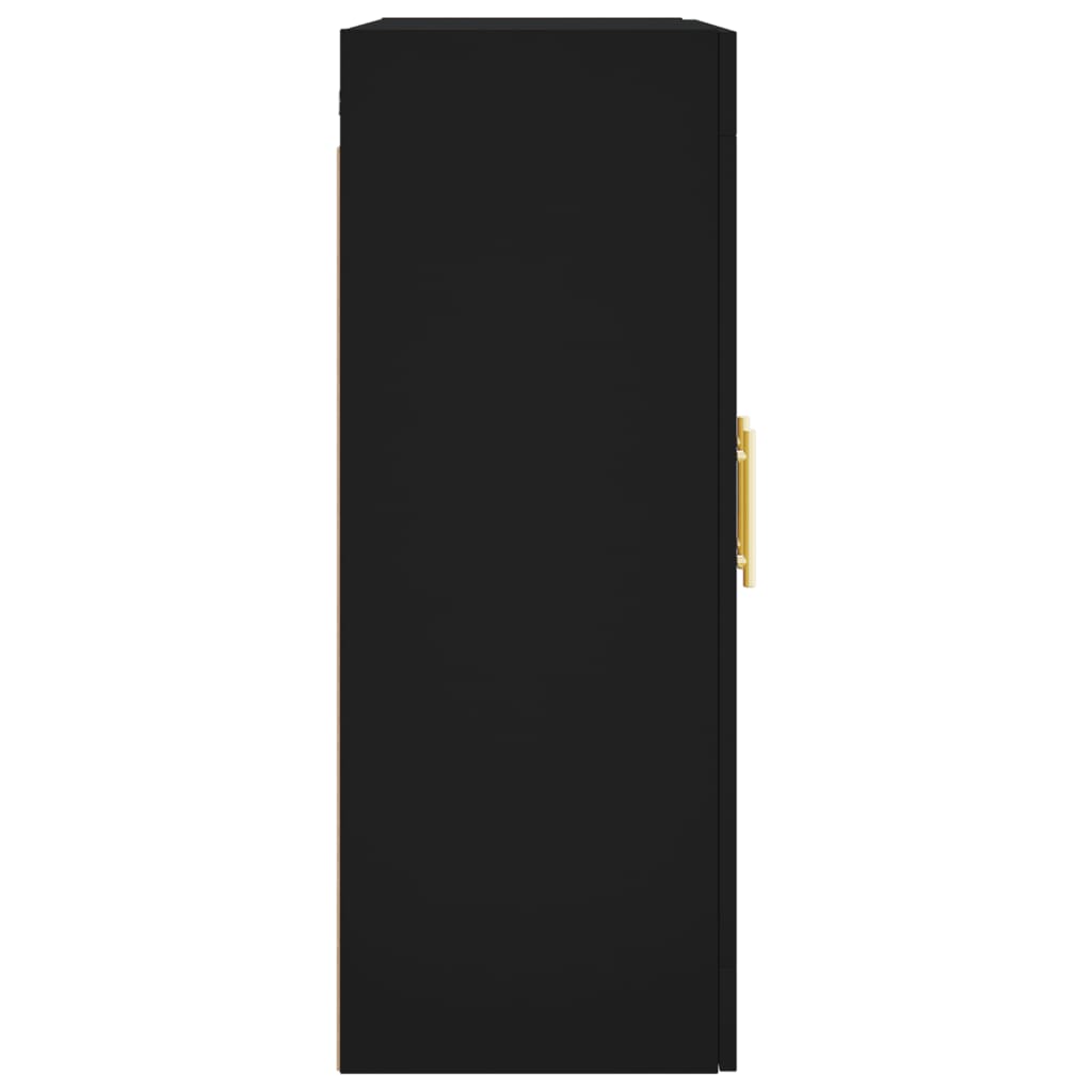 Veggskap Svart 69,5x34x90 cm