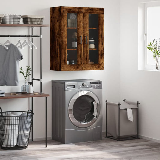 Veggskap Røkt Eik 69,5x34x90 cm