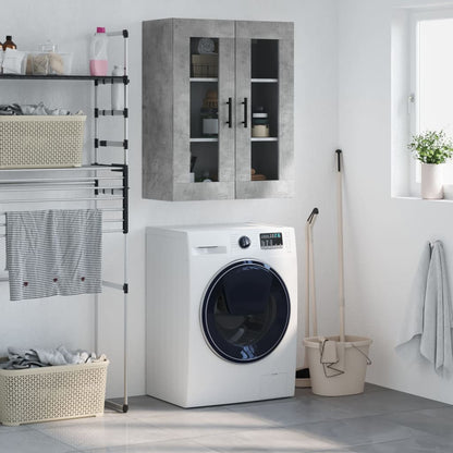 Veggskap Betonggrå 69,5x34x90 cm