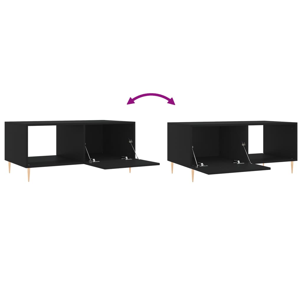 Salongbord Sofabord Svart 90x50x40 cm