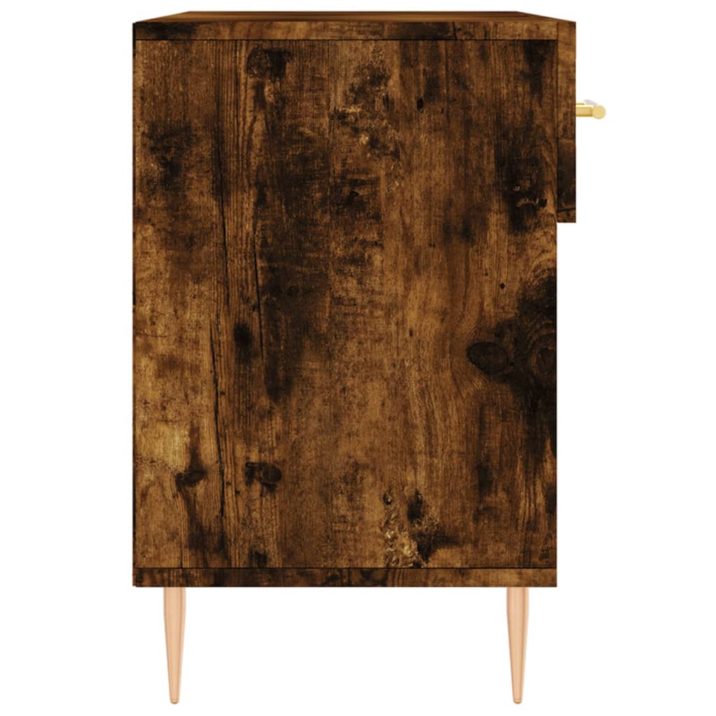 Skoskap Skohylle Skobenk Røkt Eik 102x35x55 cm