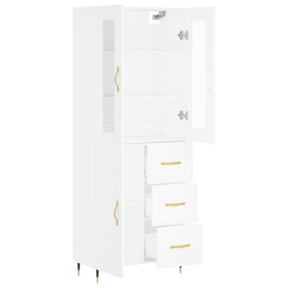 Skap Hvit 69,5x34x180 cm