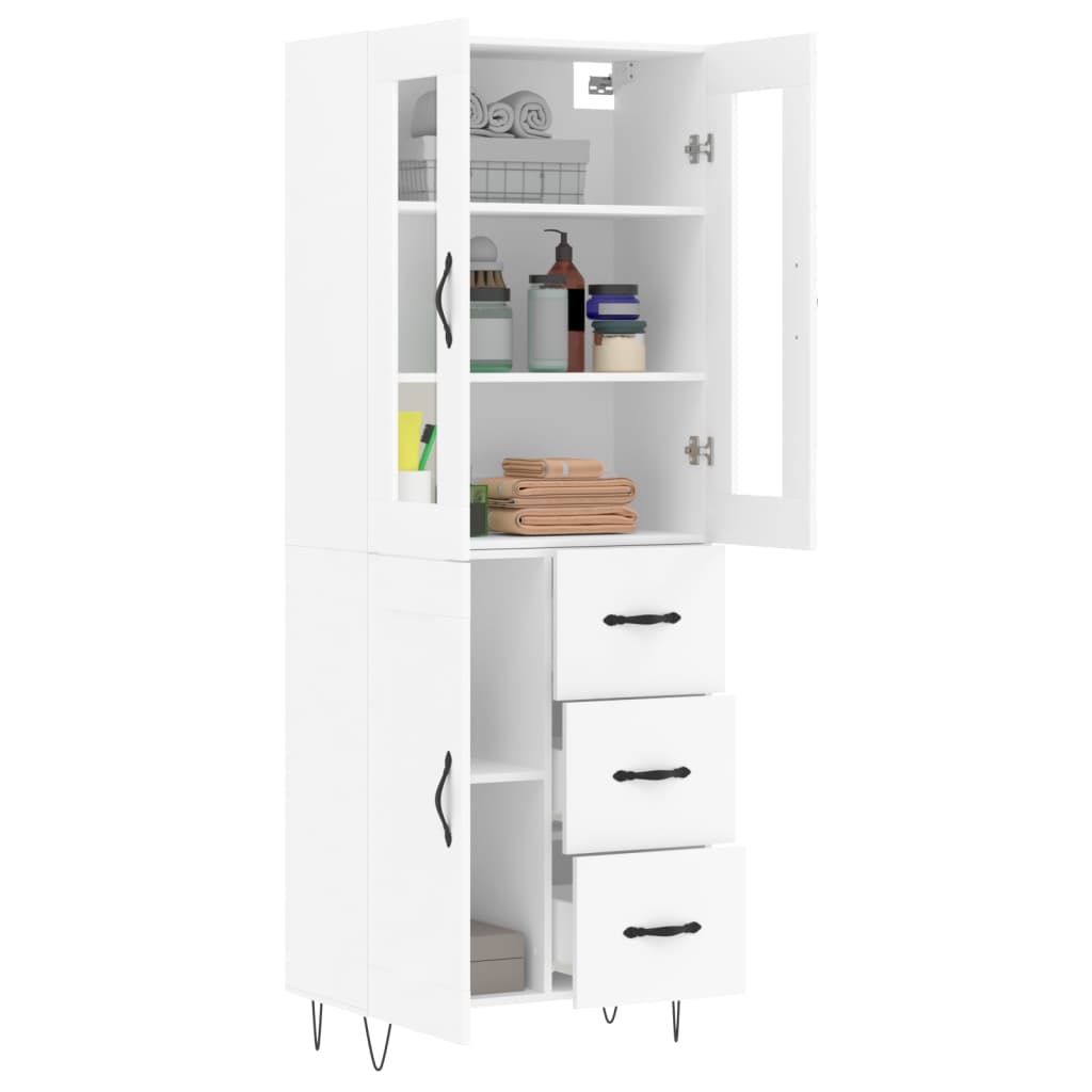 Skap Hvit 69,5x34x180 cm