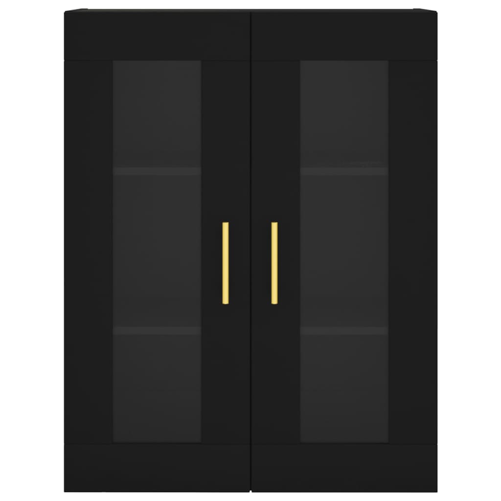 Skap Svart 69,5x34x180 cm