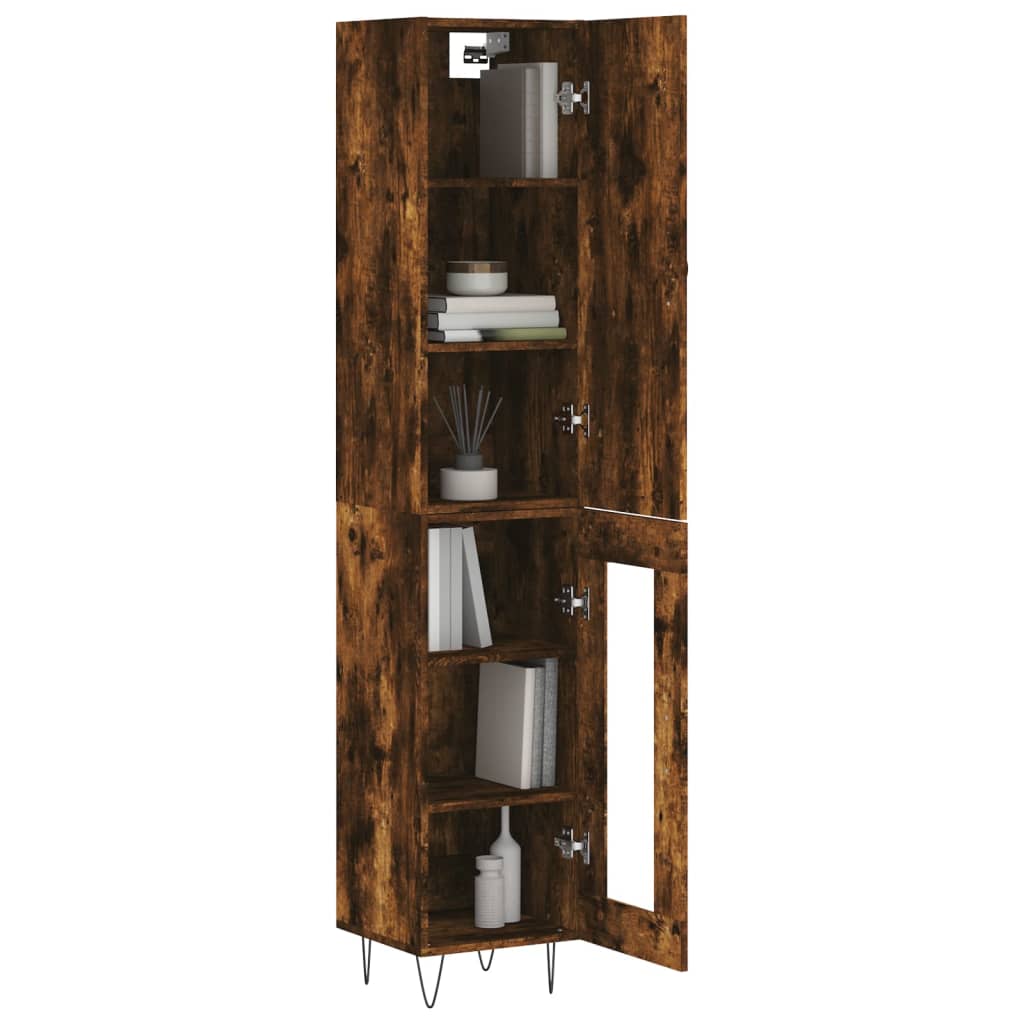 Skap Røkt Eik 34,5x34x180 cm