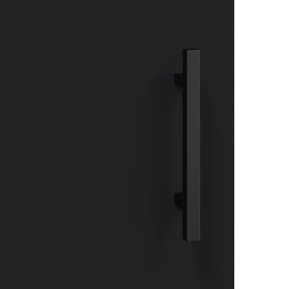 Skap Svart 69,5x34x180 cm